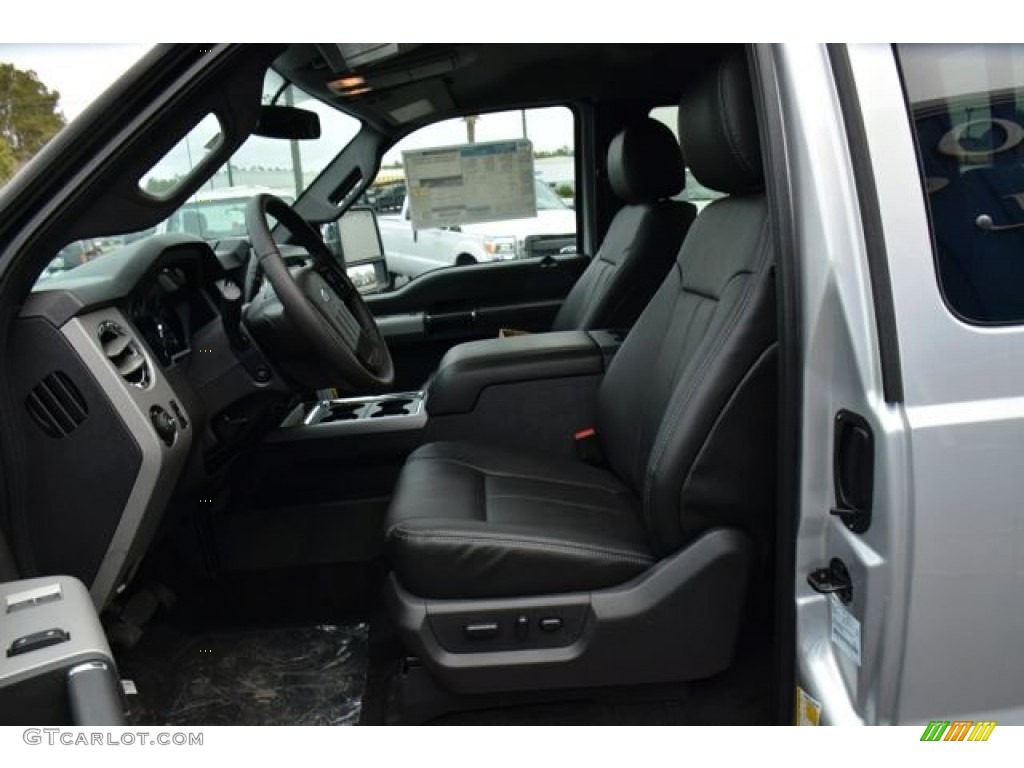 2015 F250 Super Duty Lariat Super Cab - Ingot Silver / Black photo #15