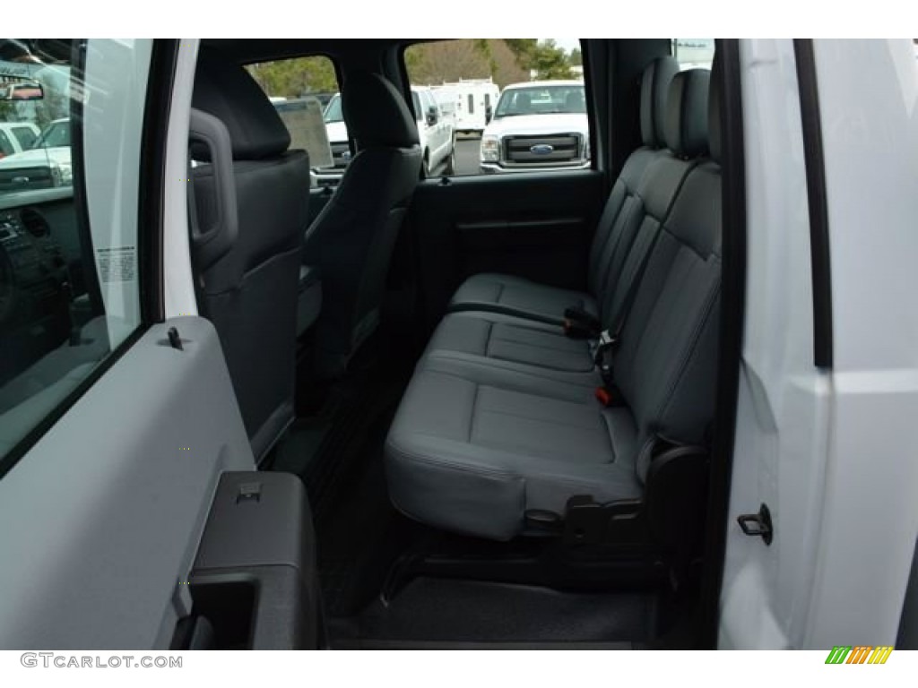 Steel Interior 2015 Ford F350 Super Duty XL Crew Cab Utility Photo #101270965