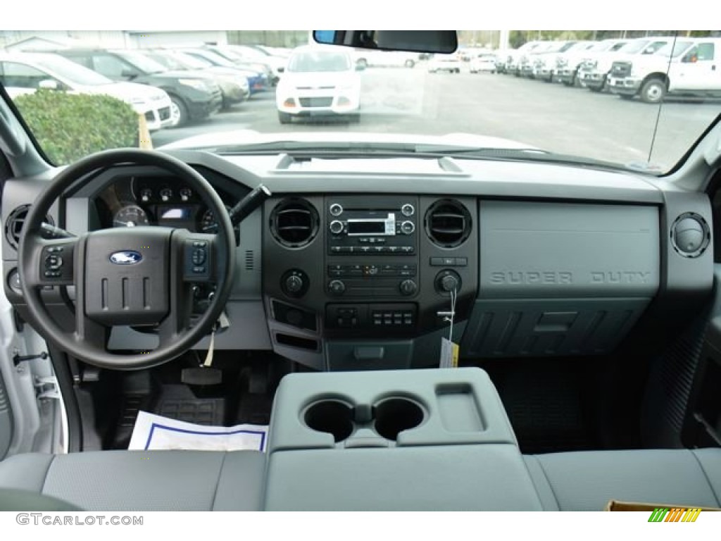 2015 Ford F350 Super Duty XL Crew Cab Utility Steel Dashboard Photo #101270986
