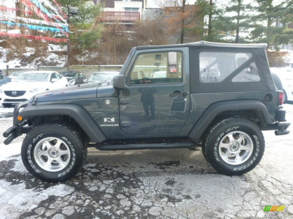 2007 Wrangler X 4x4 - Steel Blue Metallic / Dark Slate Gray/Medium Slate Gray photo #2