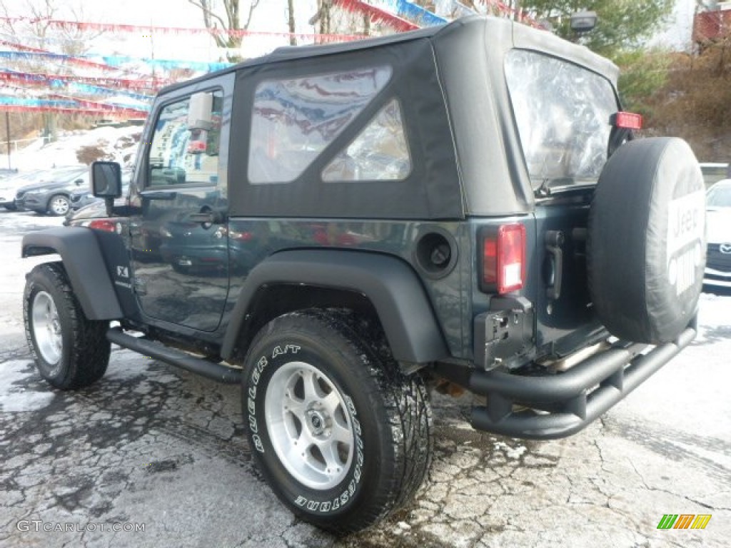 2007 Wrangler X 4x4 - Steel Blue Metallic / Dark Slate Gray/Medium Slate Gray photo #10