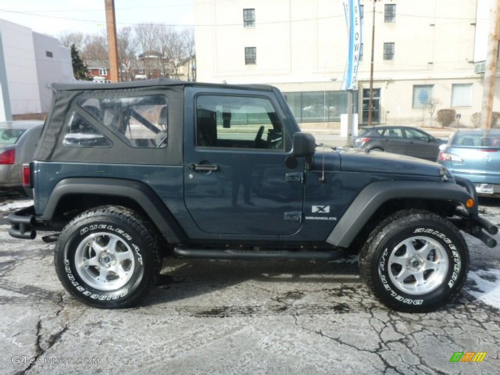 2007 Wrangler X 4x4 - Steel Blue Metallic / Dark Slate Gray/Medium Slate Gray photo #14