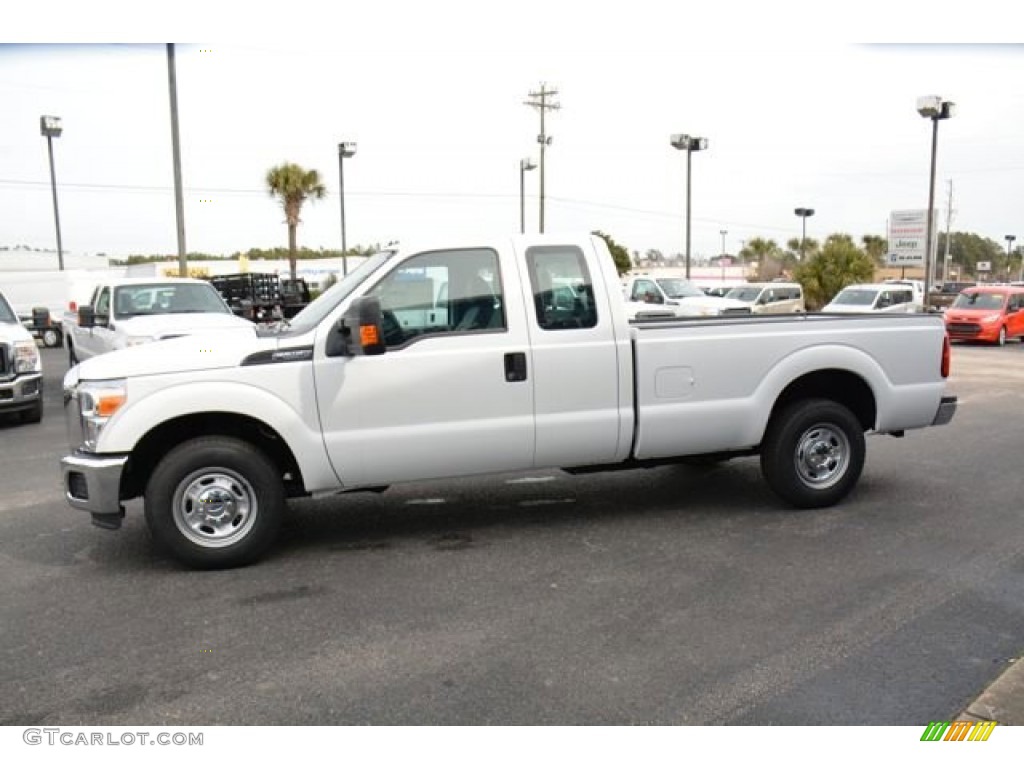 2015 F250 Super Duty XL Super Cab - Oxford White / Steel photo #7