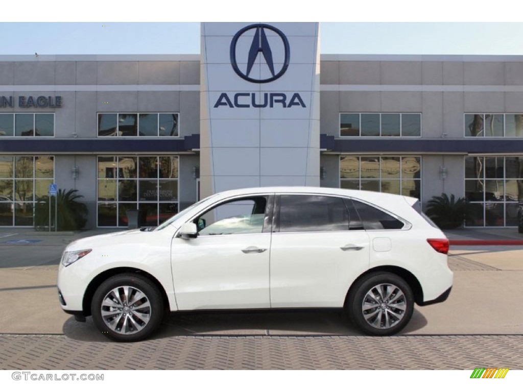 2015 MDX Technology - White Diamond Pearl / Parchment photo #4