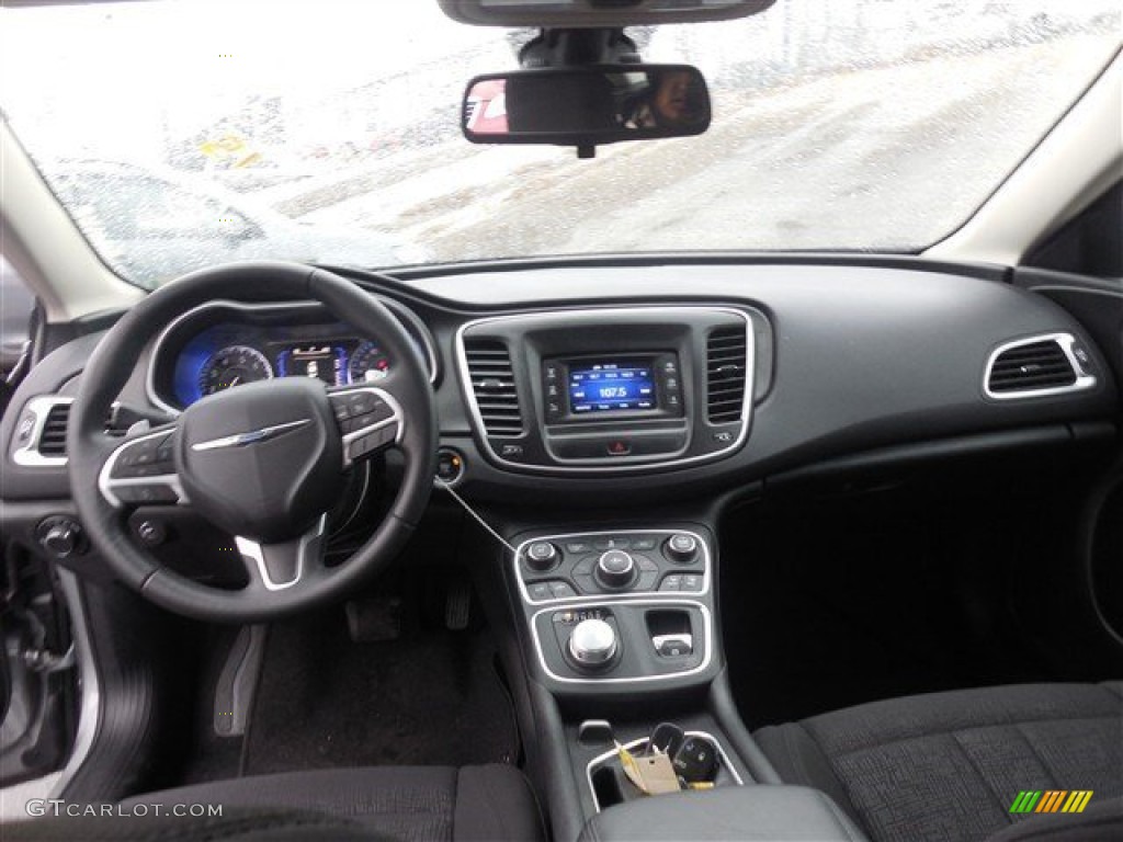 2015 Chrysler 200 Limited Black Dashboard Photo #101272440