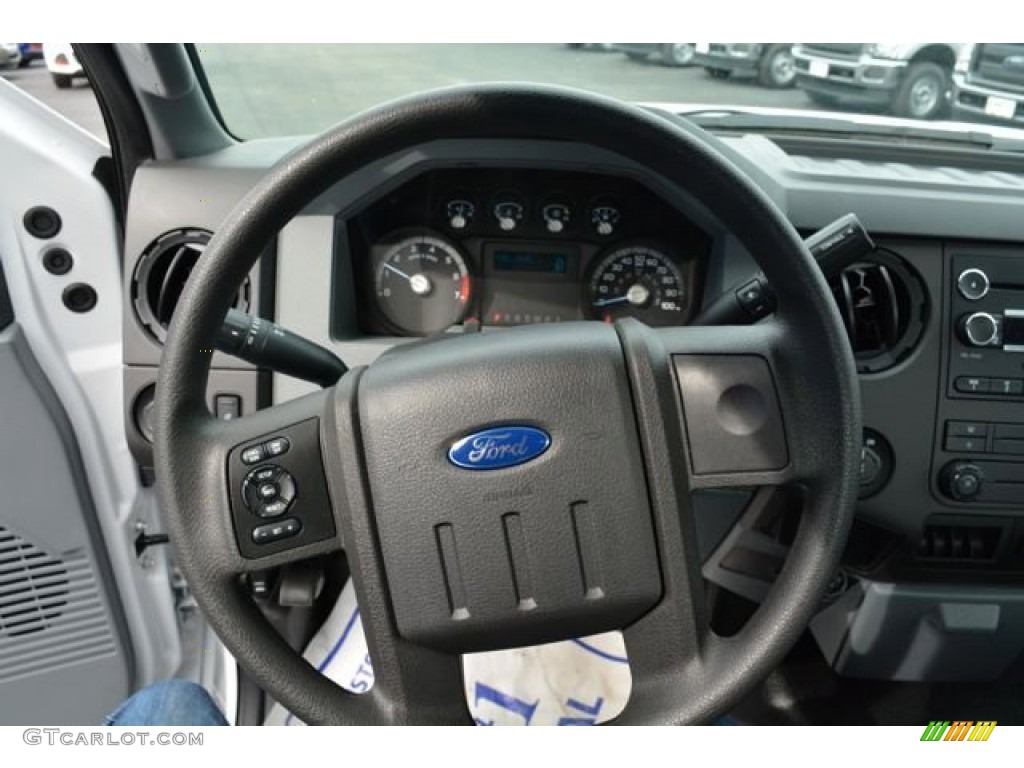 2015 Ford F250 Super Duty XL Regular Cab Utility Steel Steering Wheel Photo #101272498