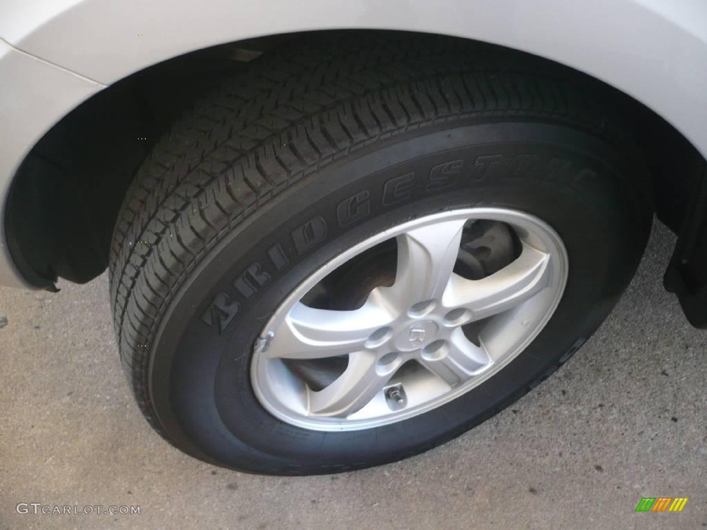 2008 Santa Fe GLS 4WD - Bright Silver / Beige photo #5