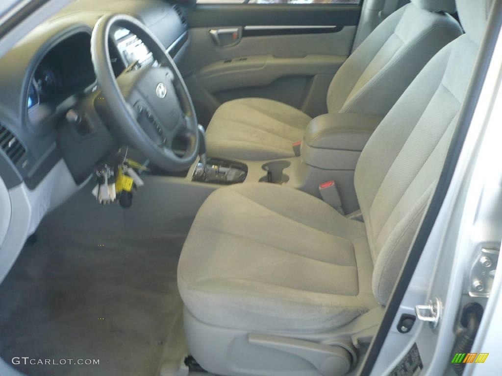 2008 Santa Fe GLS 4WD - Bright Silver / Beige photo #6