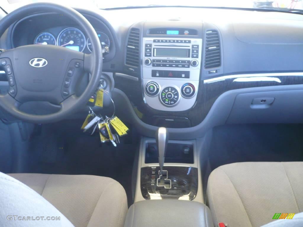 2008 Santa Fe GLS 4WD - Bright Silver / Beige photo #10