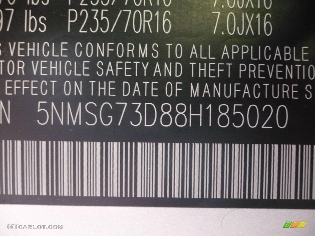 2008 Santa Fe GLS 4WD - Bright Silver / Beige photo #13