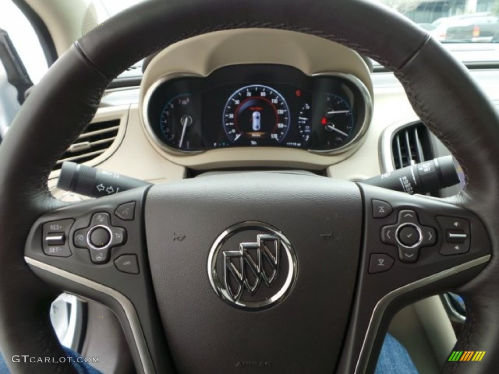 2014 Buick LaCrosse Premium Light Neutral Steering Wheel Photo #101274829