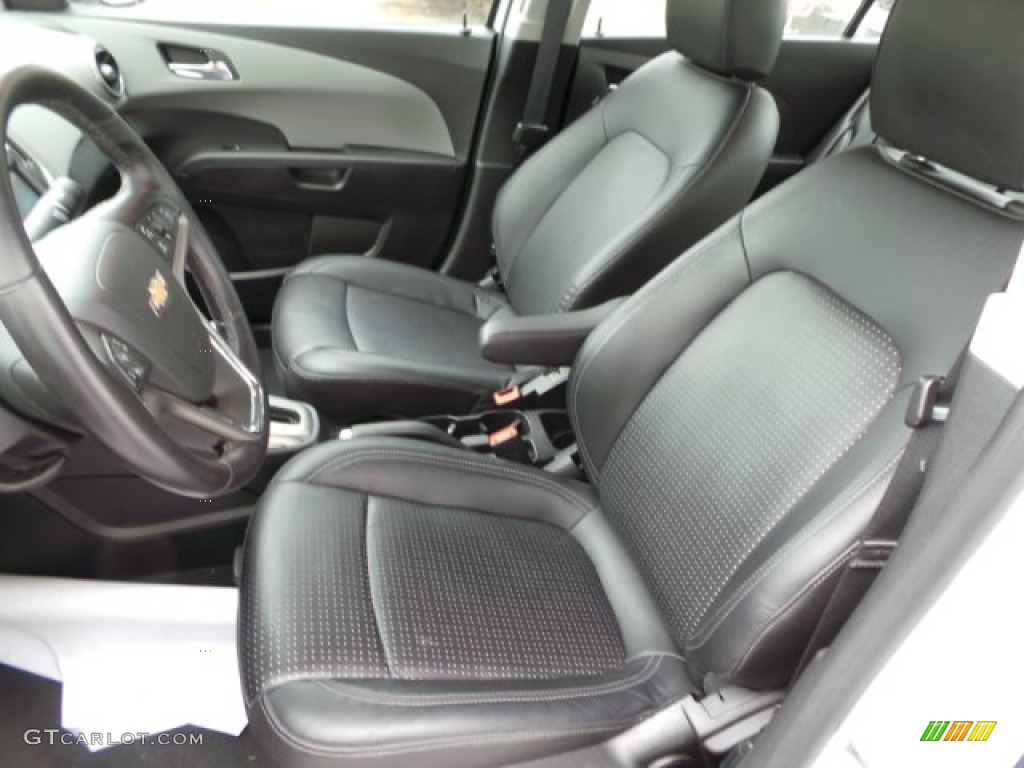 Jet Black/Dark Titanium Interior 2014 Chevrolet Sonic LTZ Sedan Photo #101276895