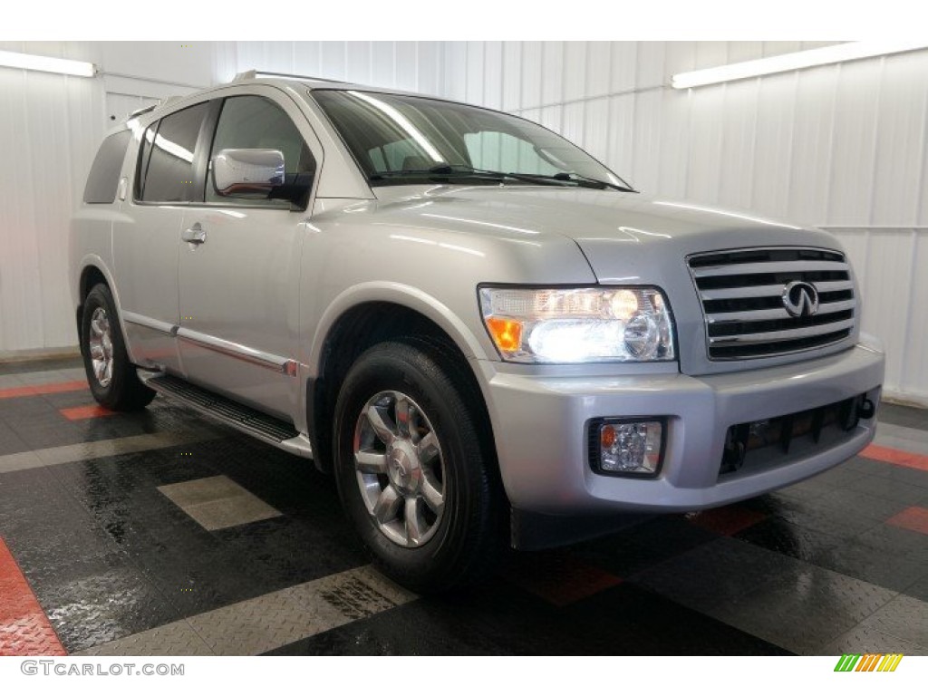2004 QX 56 4WD - Silver Indulgence / Willow photo #5