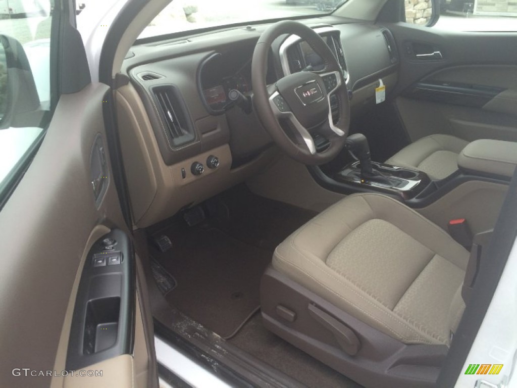Cocoa/Dune Interior 2015 GMC Canyon SLE Extended Cab 4x4 Photo #101280553