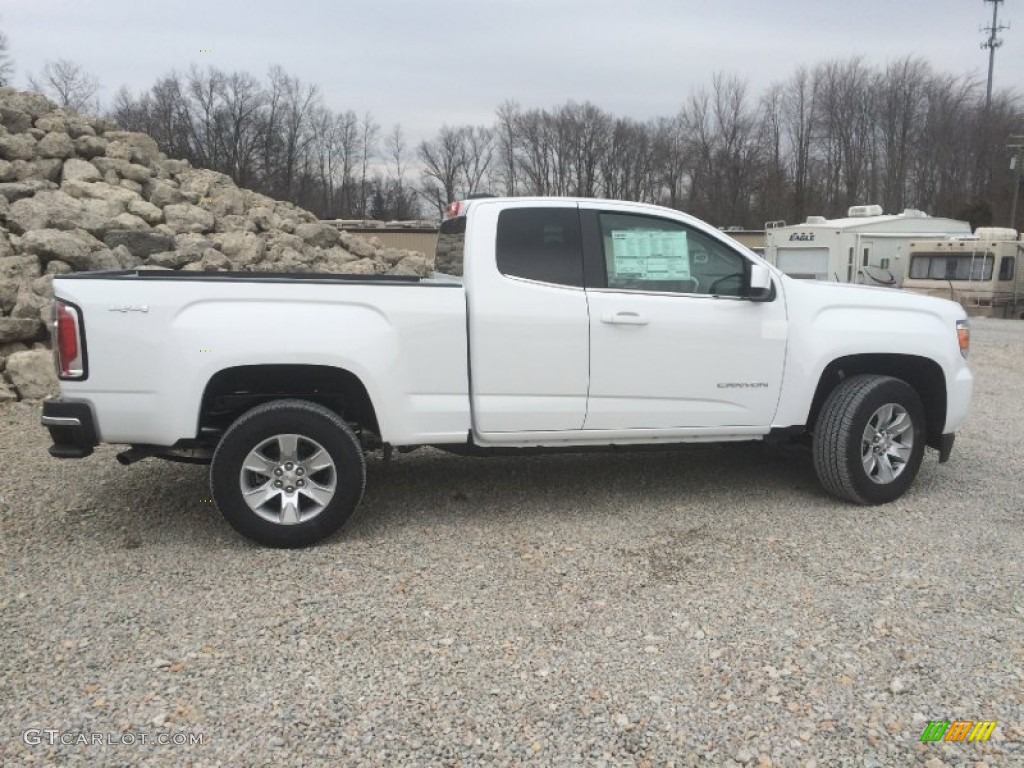 Summit White 2015 GMC Canyon SLE Extended Cab 4x4 Exterior Photo #101280763