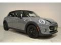 2015 Moonwalk Gray Metallic Mini Cooper Hardtop 4 Door  photo #2