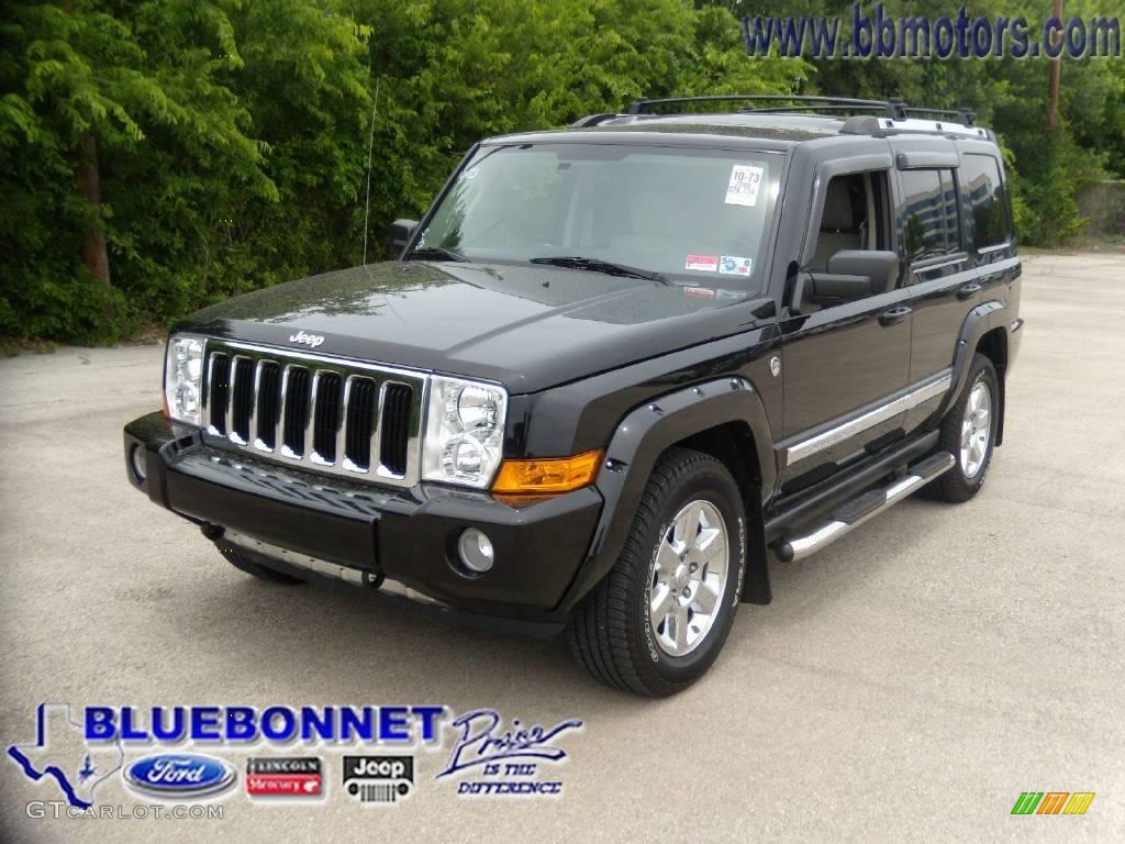 2006 Commander Limited 4x4 - Black / Dark Slate Gray/Light Graystone photo #1