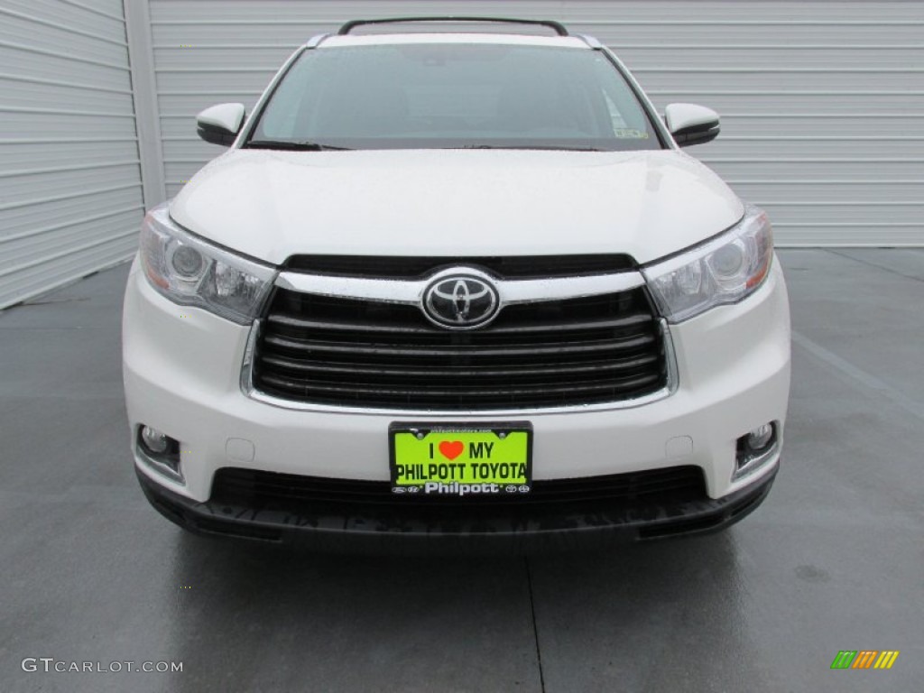 2015 Highlander Limited AWD - Blizzard Pearl White / Black photo #8