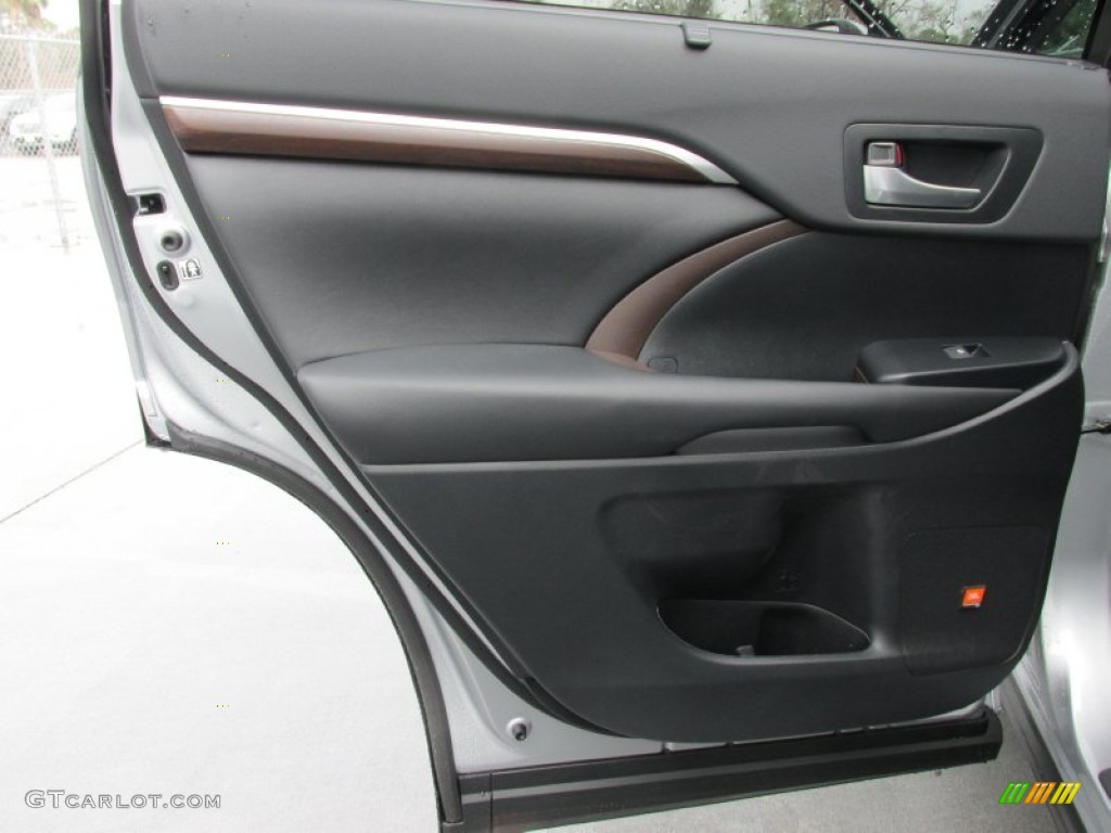 2015 Toyota Highlander Limited Black Door Panel Photo #101285125