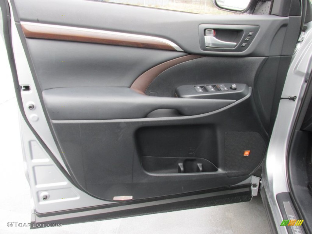 2015 Toyota Highlander Limited Black Door Panel Photo #101285134