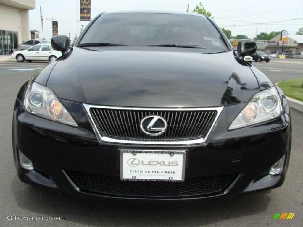 2007 IS 350 - Obsidian Black / Black photo #2