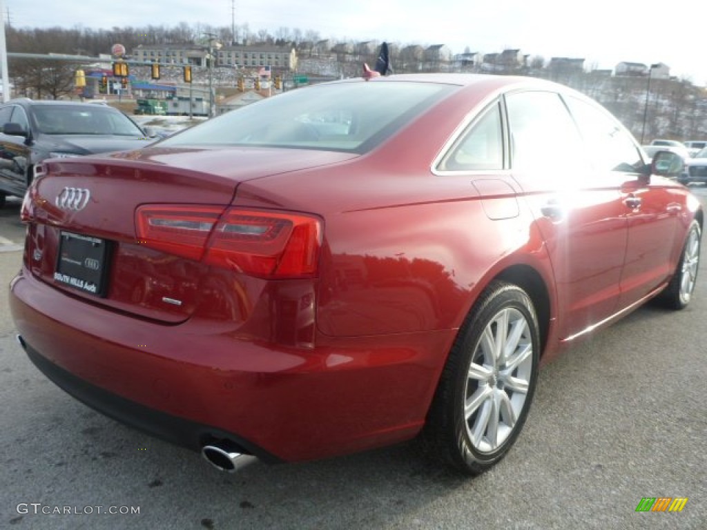 2015 A6 2.0T Premium Plus quattro Sedan - Garnet Red Pearl / Velvet Beige photo #5