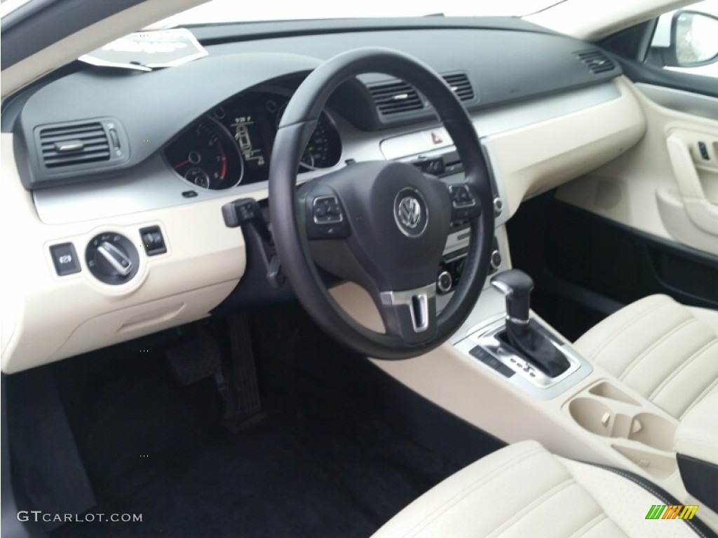 Cornsilk Beige Two-Tone Interior 2009 Volkswagen CC Sport Photo #101291949