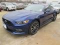 2015 Deep Impact Blue Metallic Ford Mustang EcoBoost Coupe  photo #5