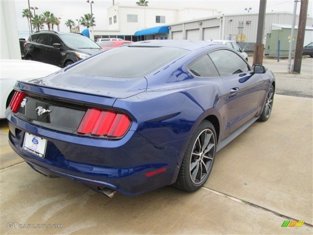 2015 Mustang EcoBoost Coupe - Deep Impact Blue Metallic / Ebony photo #8