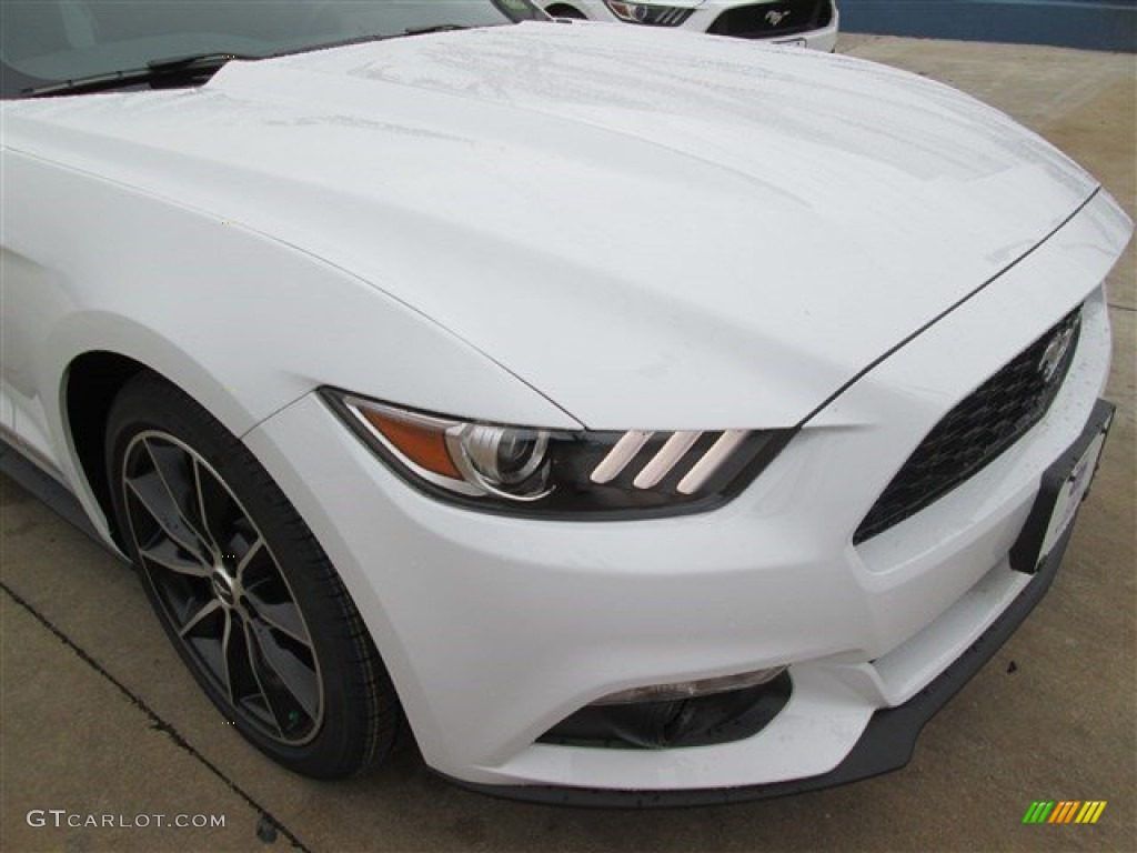 2015 Mustang EcoBoost Coupe - Oxford White / Ebony photo #2