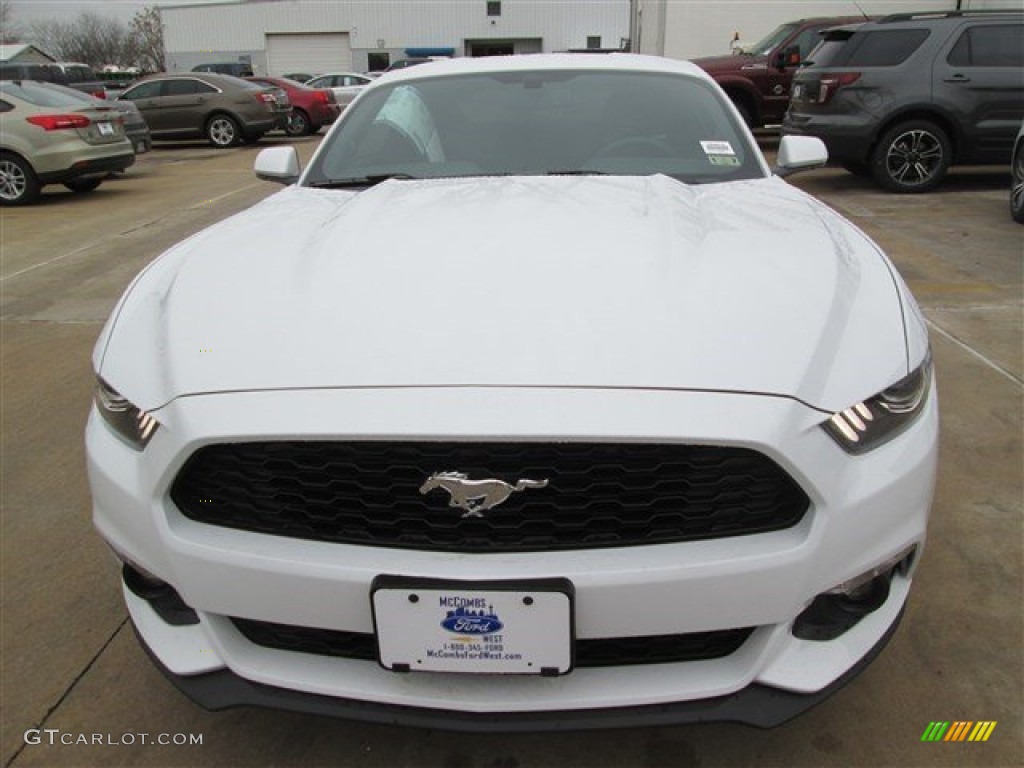 2015 Mustang EcoBoost Coupe - Oxford White / Ebony photo #5