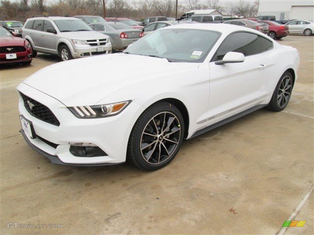 2015 Mustang EcoBoost Coupe - Oxford White / Ebony photo #7