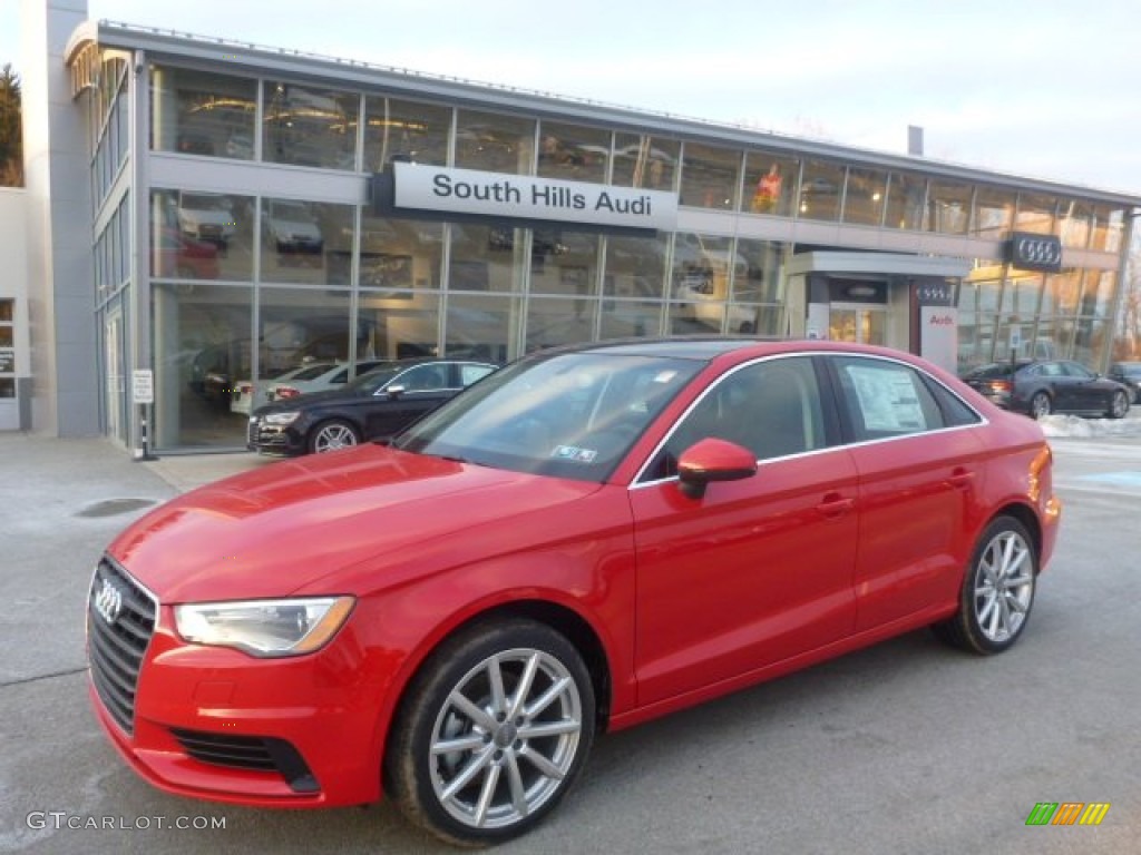 Brilliant Red Audi A3