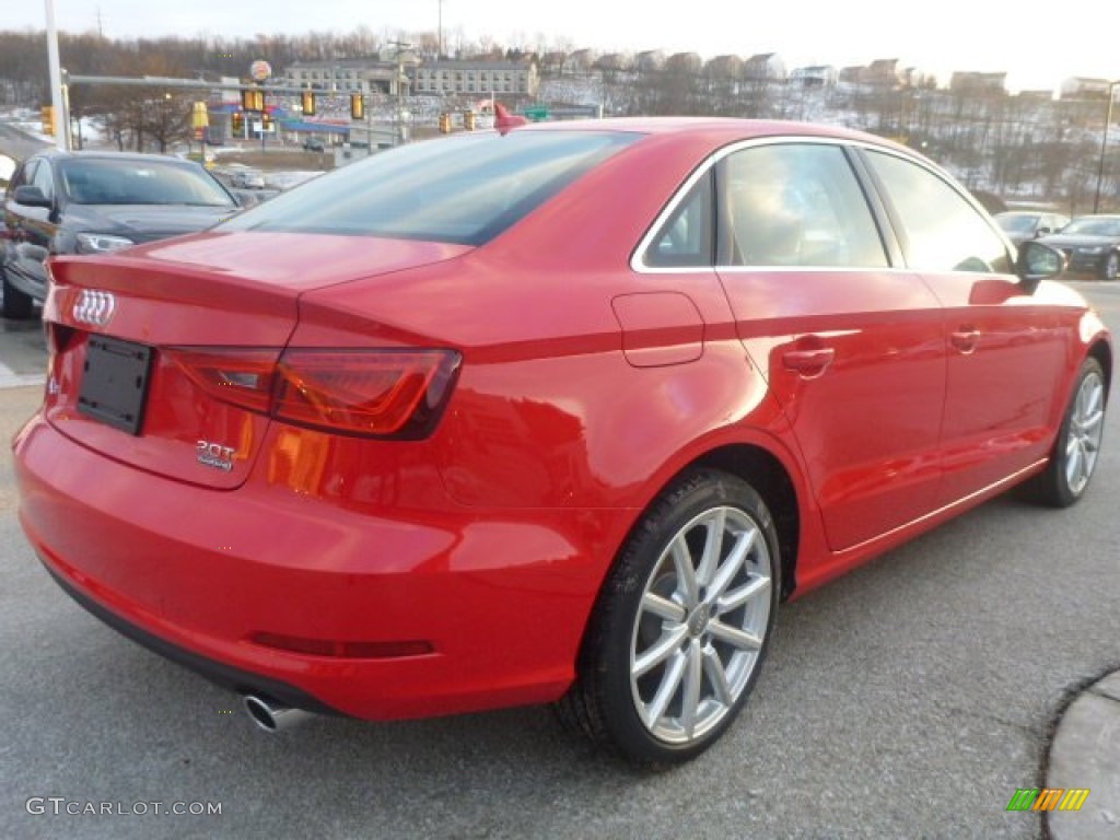 2015 A3 2.0 Premium Plus quattro - Brilliant Red / Black photo #4