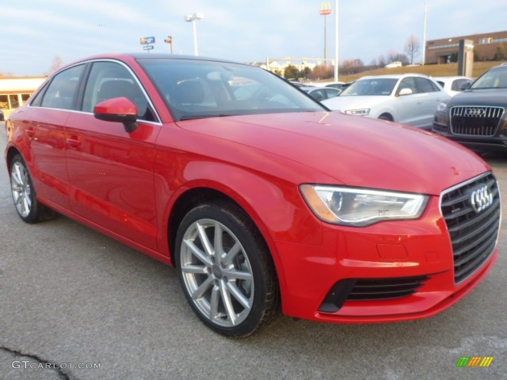 2015 A3 2.0 Premium Plus quattro - Brilliant Red / Black photo #5