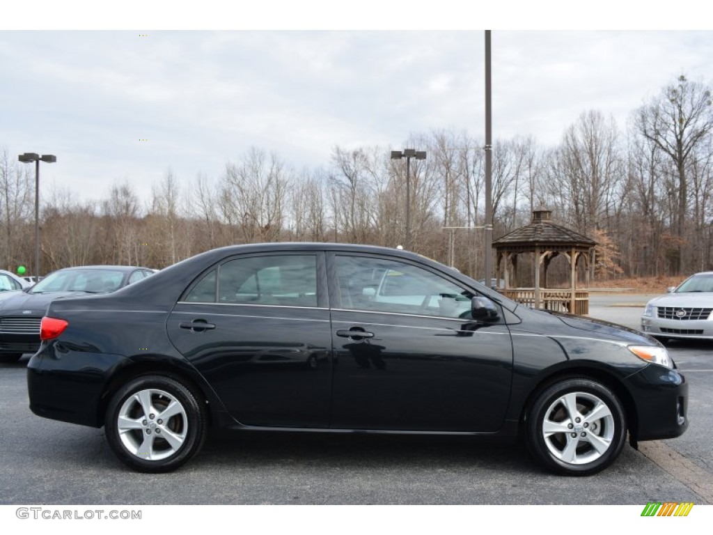 2013 Corolla LE - Black Sand Pearl / Ash photo #2