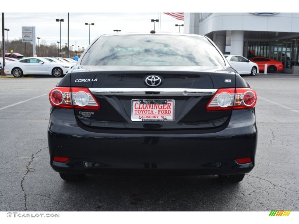 2013 Corolla LE - Black Sand Pearl / Ash photo #4
