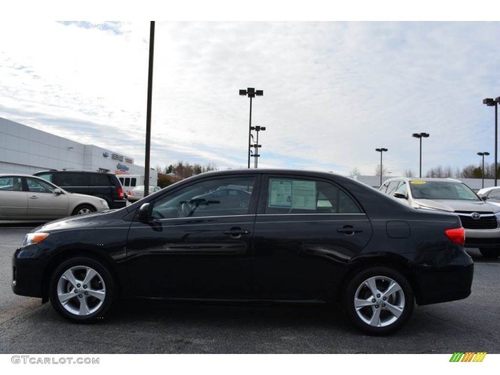 2013 Corolla LE - Black Sand Pearl / Ash photo #6