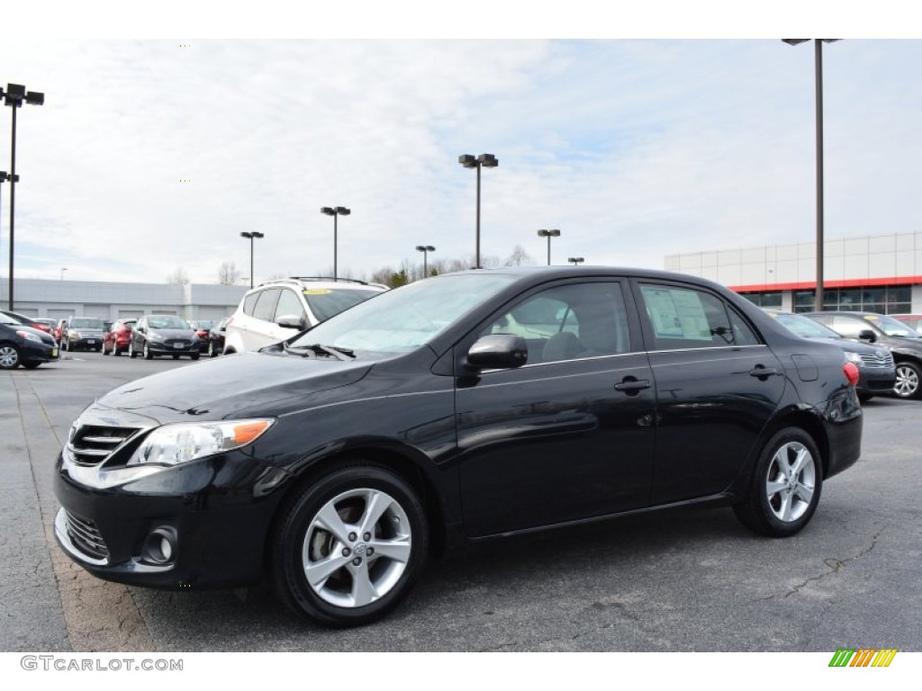 2013 Corolla LE - Black Sand Pearl / Ash photo #7