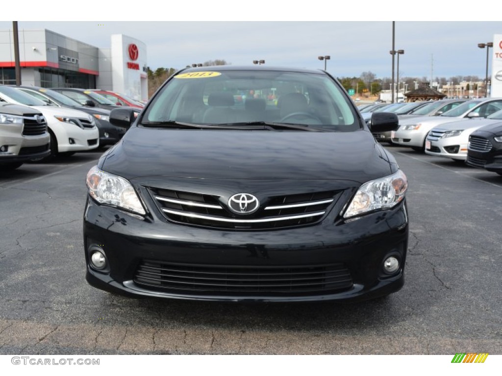 2013 Corolla LE - Black Sand Pearl / Ash photo #28