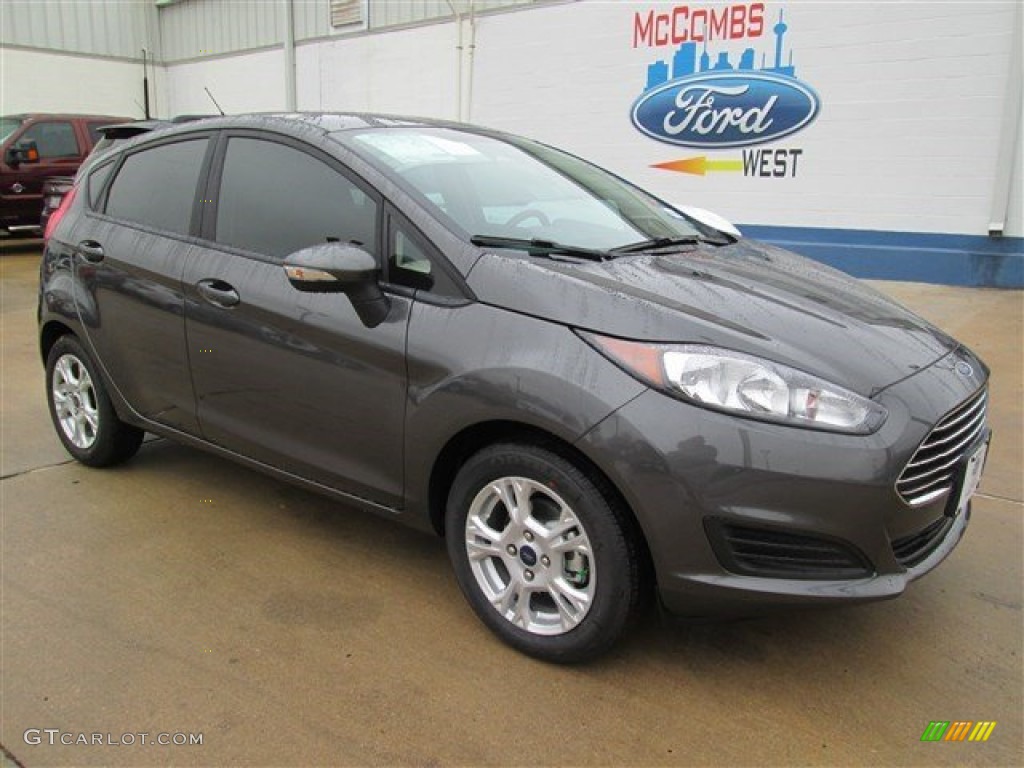 2015 Fiesta SE Hatchback - Magnetic Metallic / Charcoal Black photo #1