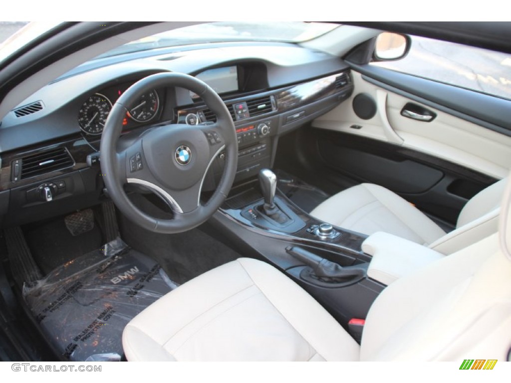 Oyster/Black Interior 2012 BMW 3 Series 328i xDrive Coupe Photo #101297594
