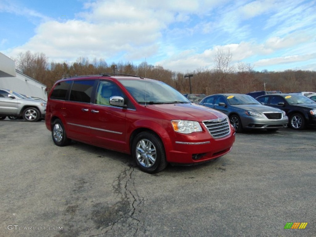 Deep Cherry Red Crystal Pearl 2010 Chrysler Town & Country Limited Exterior Photo #101299062