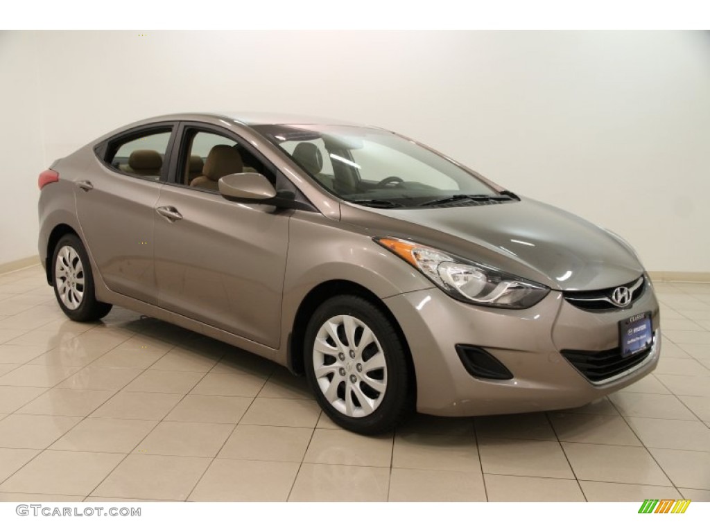 2012 Elantra GLS - Desert Bronze / Beige photo #1