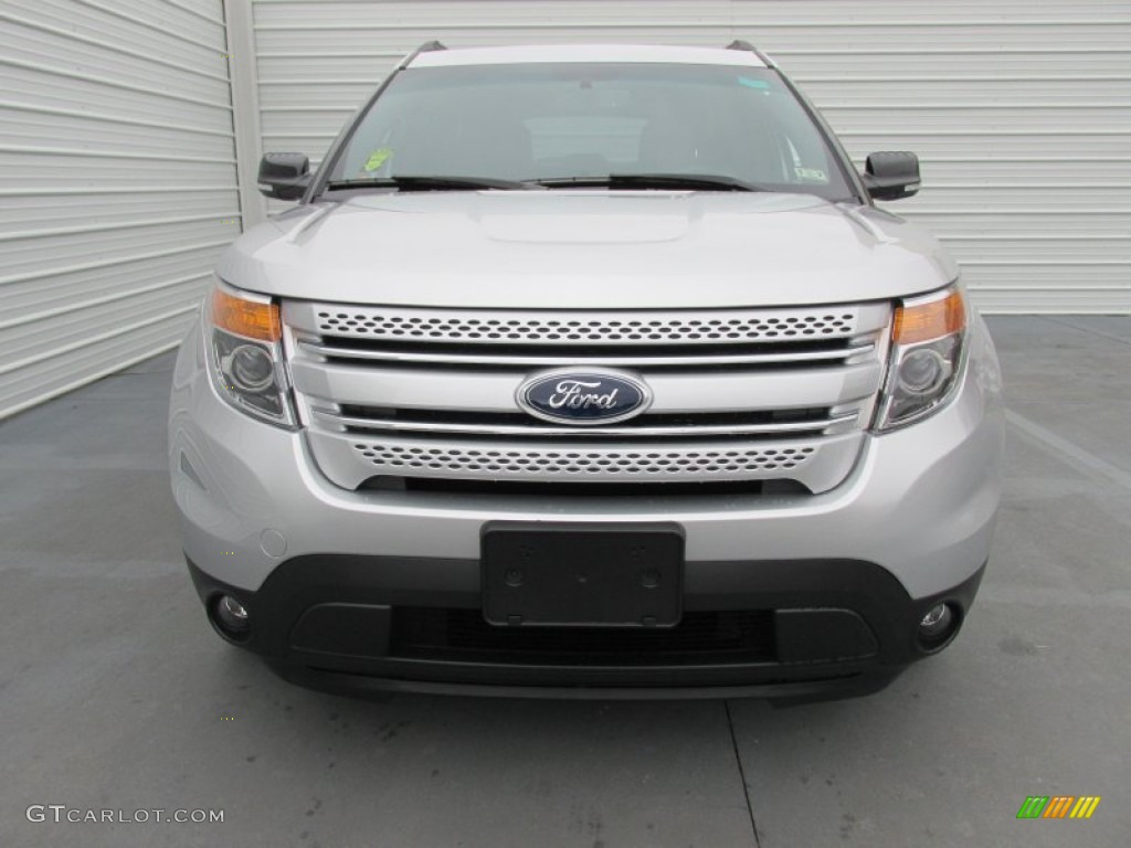 2015 Explorer XLT - Ingot Silver / Charcoal Black photo #8