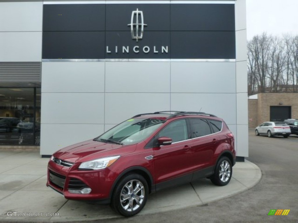 2013 Escape SEL 2.0L EcoBoost 4WD - Ruby Red Metallic / Charcoal Black photo #1