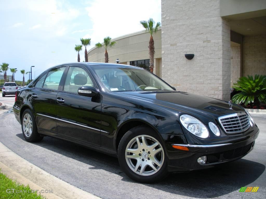 Black 2003 Mercedes-Benz E 320 Sedan Exterior Photo #10130387