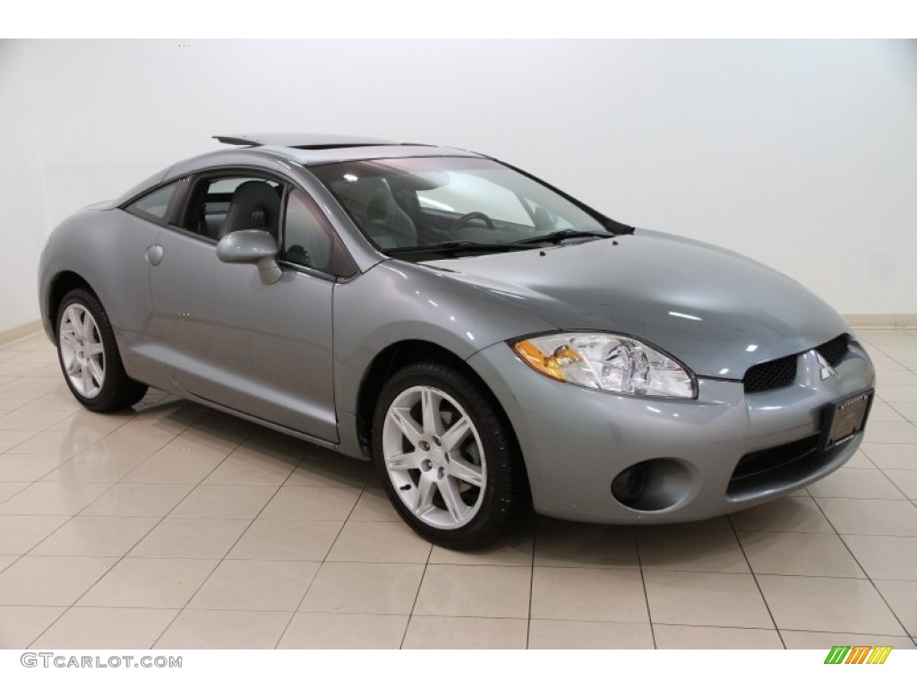 2007 Eclipse SE Coupe - Satin Meisai Gray Pearl / Medium Gray photo #1