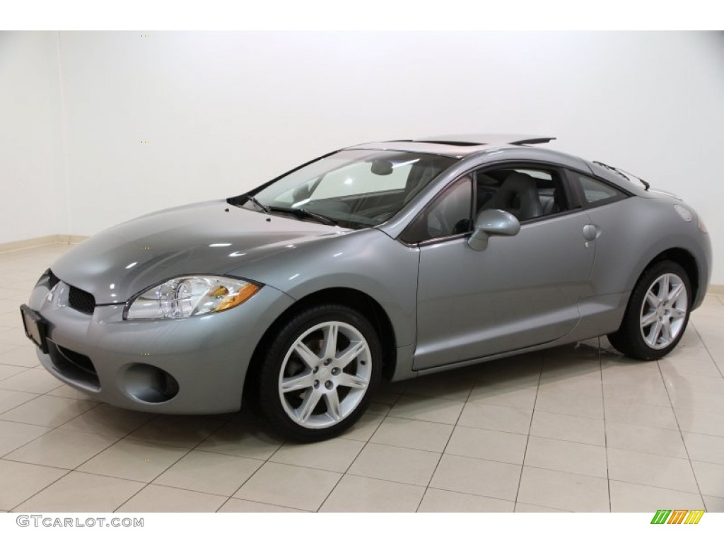 2007 Eclipse SE Coupe - Satin Meisai Gray Pearl / Medium Gray photo #3