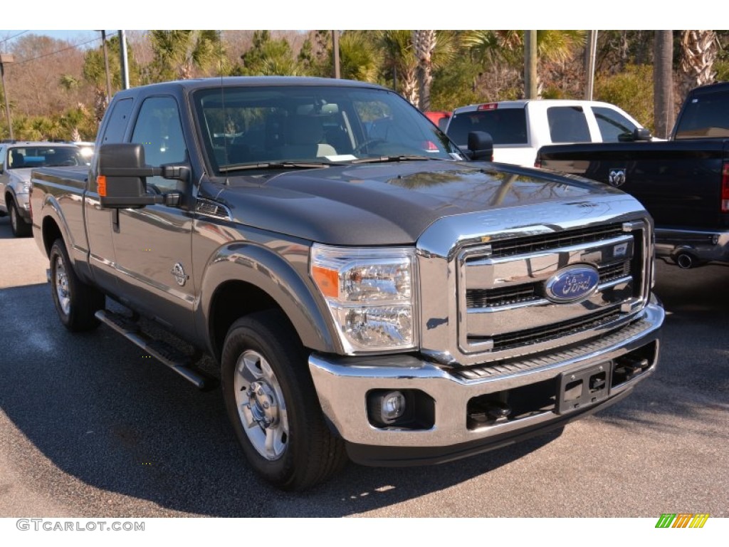 2014 F250 Super Duty XLT SuperCab - Sterling Gray Metallic / Steel photo #1